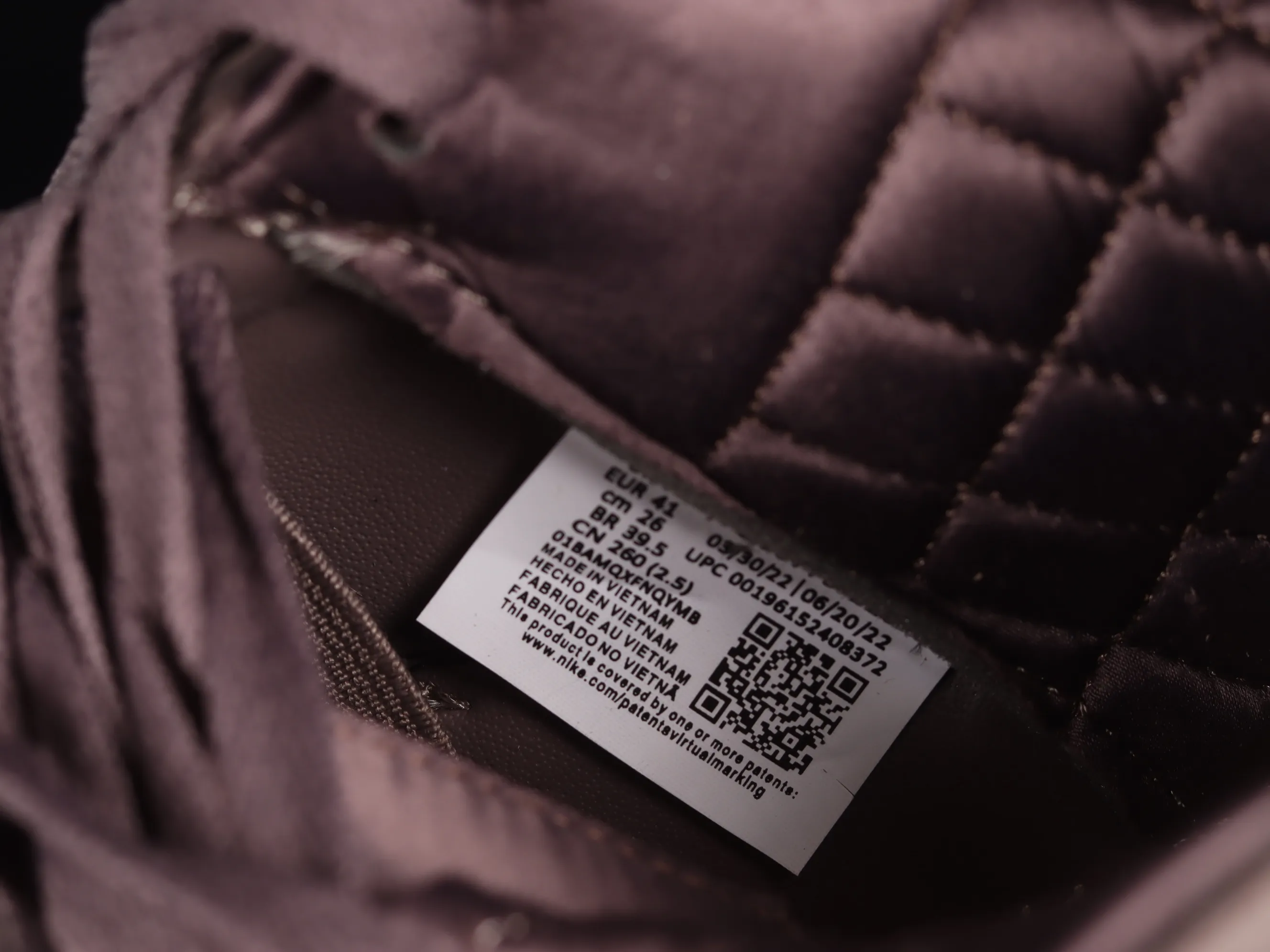 All categories Air Jordan Jordan series basketball shoes Air Jordan 4 A Ma Maniére x Air Jordan 4 "Violet Ore" AJ4 Joe 4 joint model Burgundy red DV6773-220